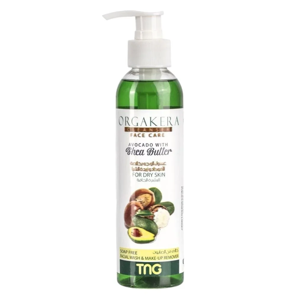 ORGAKERA Żel do mycia twarzy z awokado i masłem shea